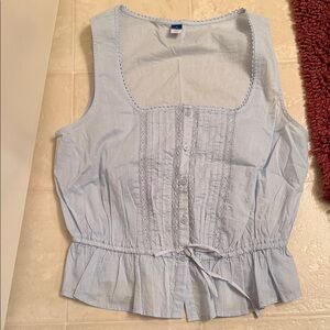 Light Blue Sleeveless Top